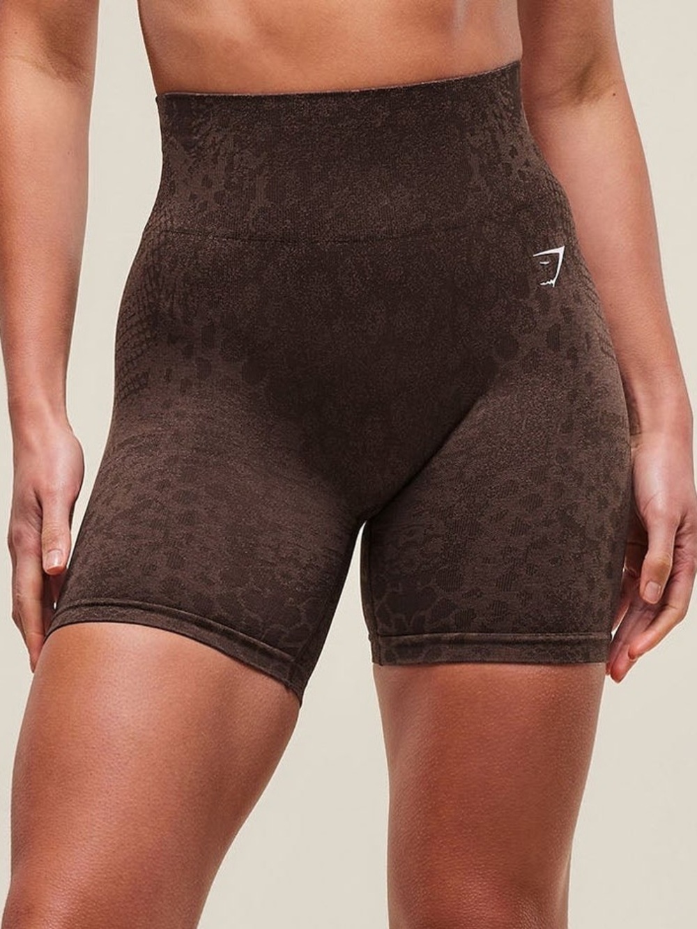 Gymshark brown adapt animal x Whitney seamless shorts
